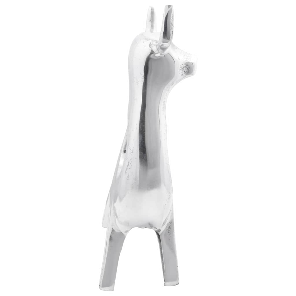 Stierskulptur Silber 22 x 9.5 x 34 cm Aluminium