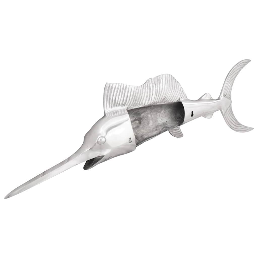 Skulptur Silber 91 x 8 x 26 cm Aluminium
