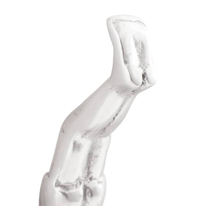 Skulptur Silber 22 x 8 x 25 cm Aluminium