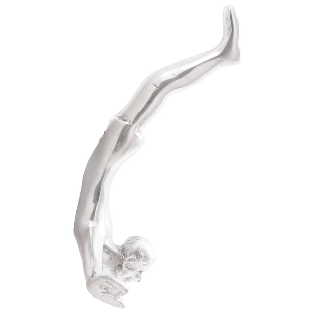 Skulptur Silber 22 x 8 x 25 cm Aluminium