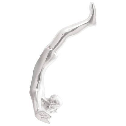 Skulptur Silber 22 x 8 x 25 cm Aluminium