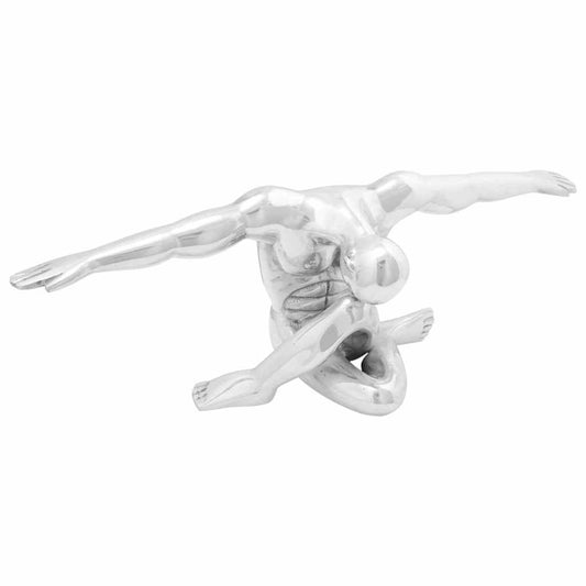 Skulptur Silber 63 x 20 x 22 cm Aluminium