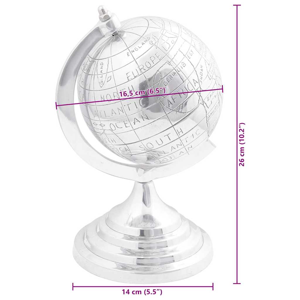 Skulptur Silber Aluminium