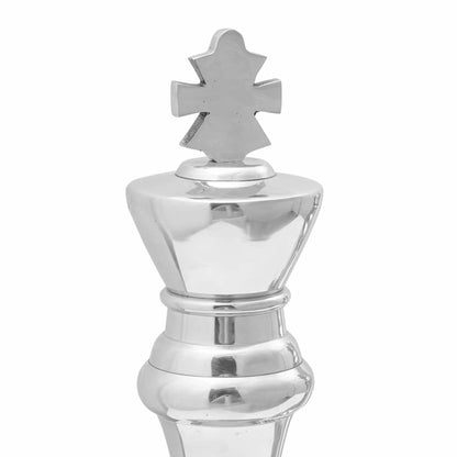 Skulpturen 2 pcs Silber Aluminium