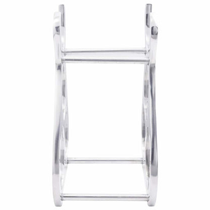 Weinregal Silber 23 x 14 x 28 cm Aluminium