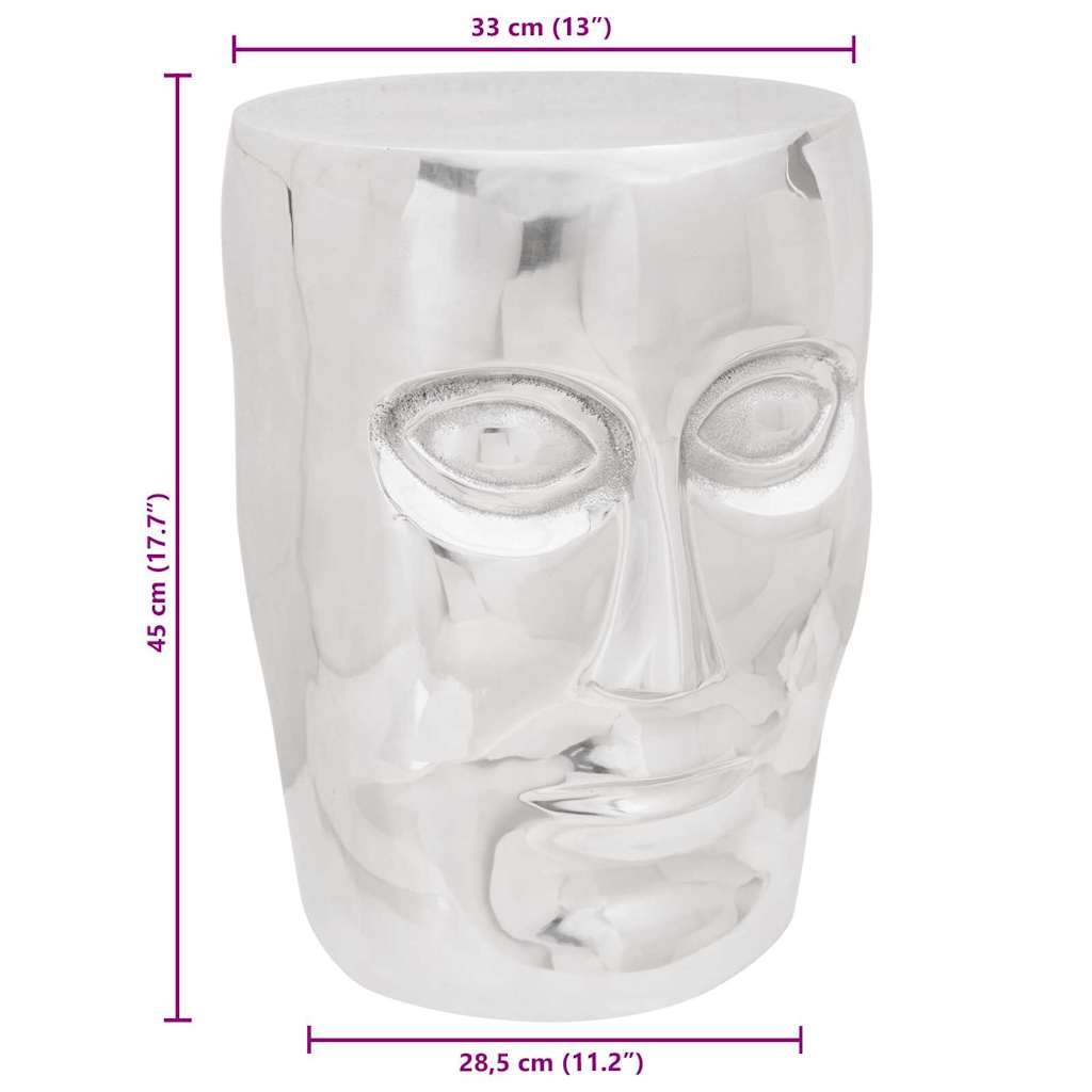 Hocker Silber Aluminium