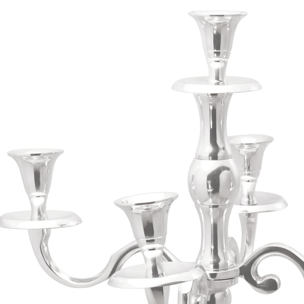 Kerzenhalter Silber 32 x 32 x 79,5 cm Aluminium