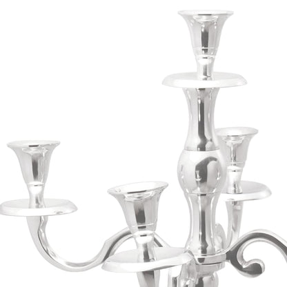 Kerzenhalter Silber 32 x 32 x 79,5 cm Aluminium
