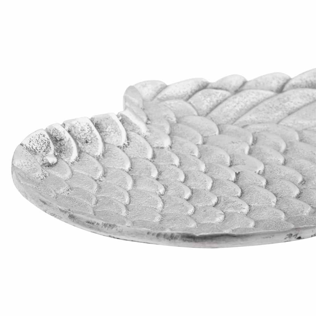 Obstkorb 2 pcs Silber 40 x 18 x 4 cm Aluminium
