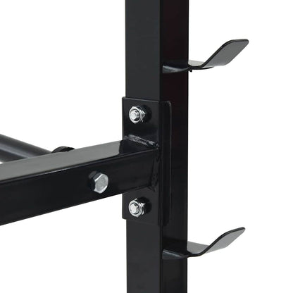Hantel Rack Schwarz 99 x 45 x 95.5 cm Pulverbeschichteter Stahl