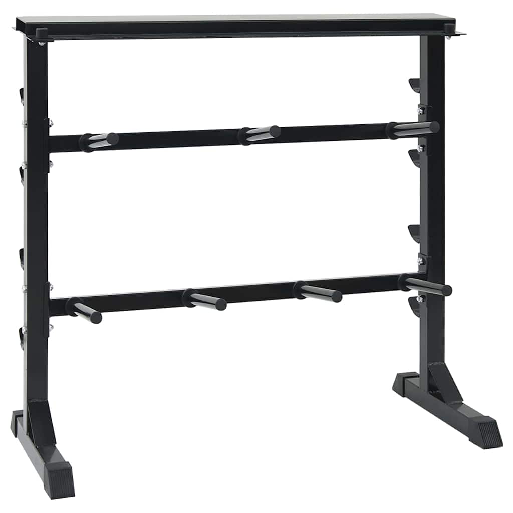 Hantel Rack Schwarz 99 x 45 x 95.5 cm Pulverbeschichteter Stahl