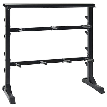 Hantel Rack Schwarz 99 x 45 x 95.5 cm Pulverbeschichteter Stahl