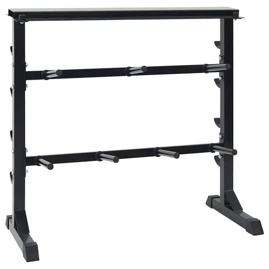 Hantel Rack Schwarz 99 x 45 x 95.5 cm Pulverbeschichteter Stahl