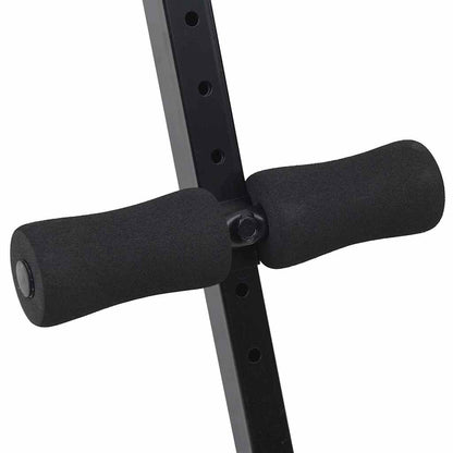 Bauchtrainer Schwarz 124 x 33.5 x 55 cm