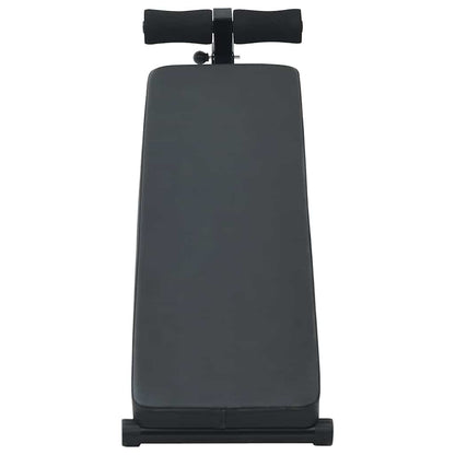 Bauchtrainer Schwarz 124 x 33.5 x 55 cm