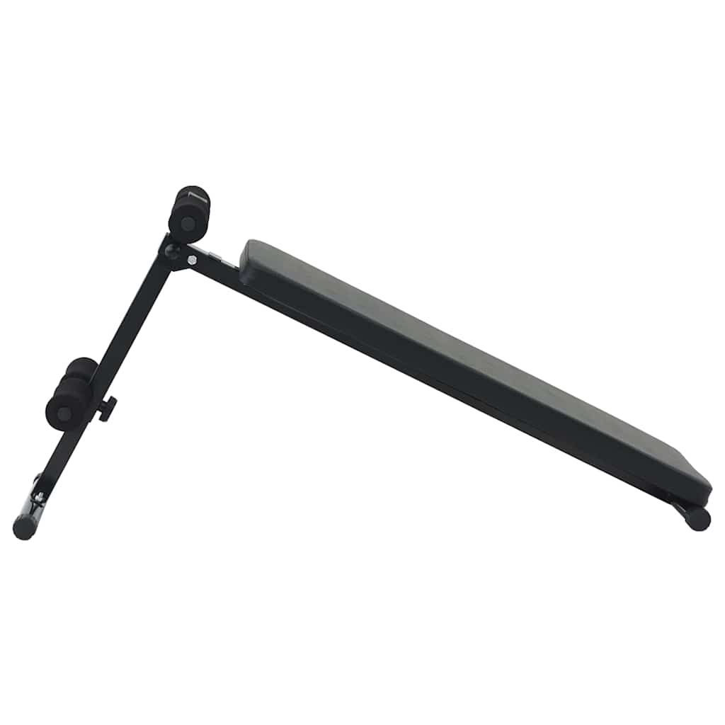 Bauchtrainer Schwarz 124 x 33.5 x 55 cm
