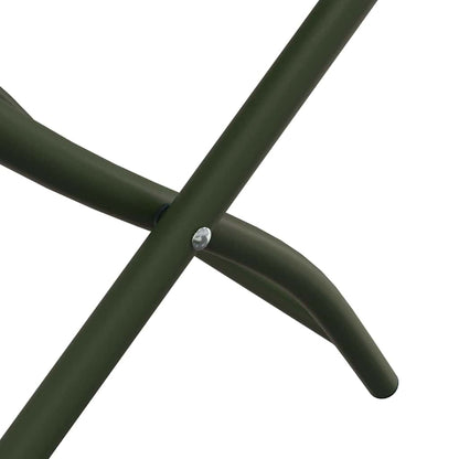 Garten Klappstuhl 2 pcs Grün 55 x 56,5 x 91cm Stahl
