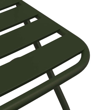 Garten Klappstuhl 2 pcs Grün 55 x 56,5 x 91cm Stahl