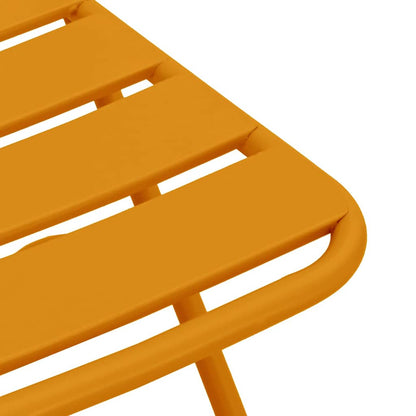 Garten Klappstuhl 2 pcs Senfgelb 55 x 56,5 x 91cm Stahl