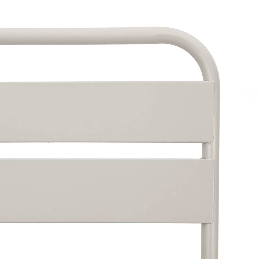 Garten Klappstuhl 2 pcs Beige 55 x 56,5 x 91cm Stahl