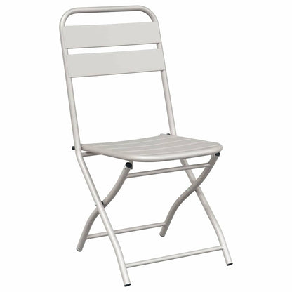 Garten Klappstuhl 2 pcs Beige 55 x 56,5 x 91cm Stahl