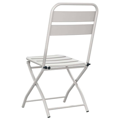 Garten Klappstuhl 2 pcs Beige 55 x 56,5 x 91cm Stahl