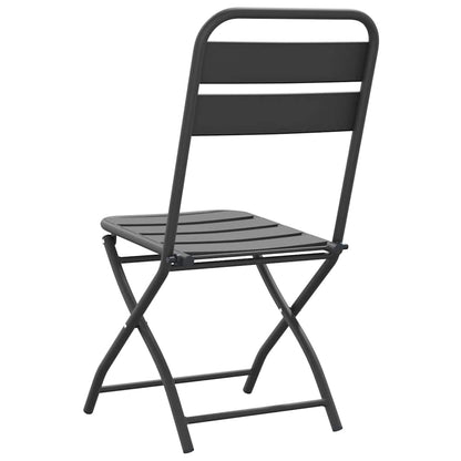 Garten Klappstuhl 2 pcs Anthrazit 55 x 56,5 x 91cm Stahl