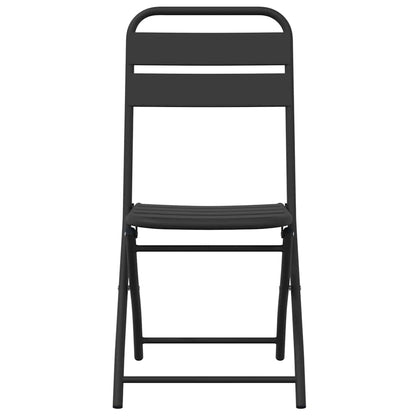 Garten Klappstuhl 2 pcs Anthrazit 55 x 56,5 x 91cm Stahl