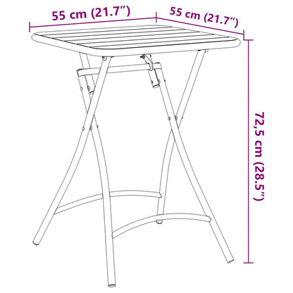 Gartentisch Dunkelgrün 55 x 55 x 73 cm