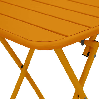 Gartentisch Senf 55 x 55 x 73 cm Pulverbeschichteter Stahl