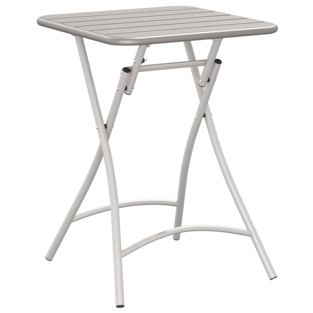 Gartentisch Beige 55 x 55 x 73 cm Pulverbeschichteter Stahl