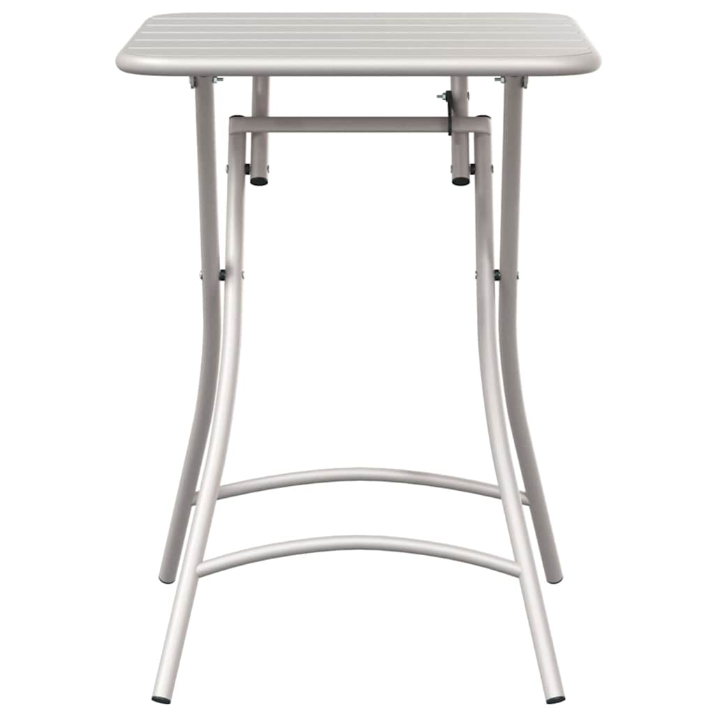 Gartentisch Beige 55 x 55 x 73 cm Pulverbeschichteter Stahl