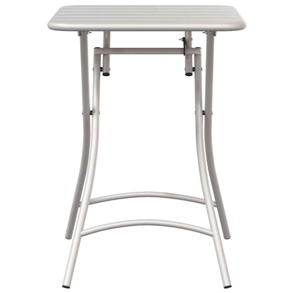 Gartentisch Beige 55 x 55 x 73 cm Pulverbeschichteter Stahl