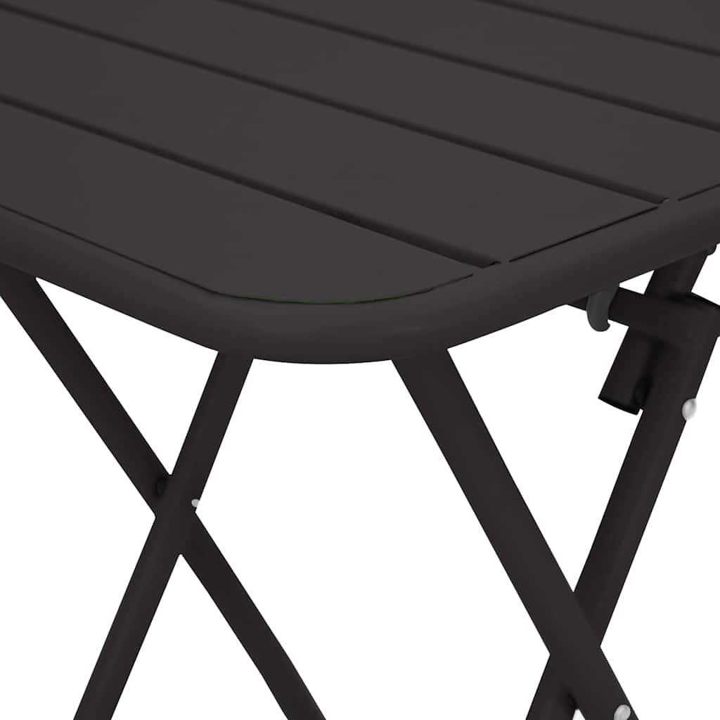 Gartentisch Anthrazit 55 x 55 x 73 cm Pulverbeschichteter Stahl