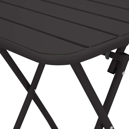 Gartentisch Anthrazit 55 x 55 x 73 cm Pulverbeschichteter Stahl