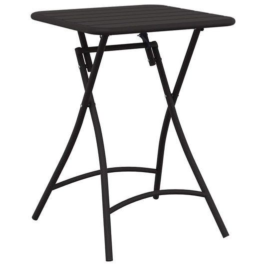 Gartentisch Anthrazit 55 x 55 x 73 cm Pulverbeschichteter Stahl