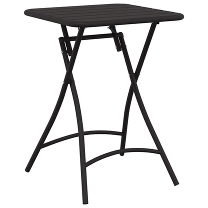 Gartentisch Anthrazit 55 x 55 x 73 cm Pulverbeschichteter Stahl