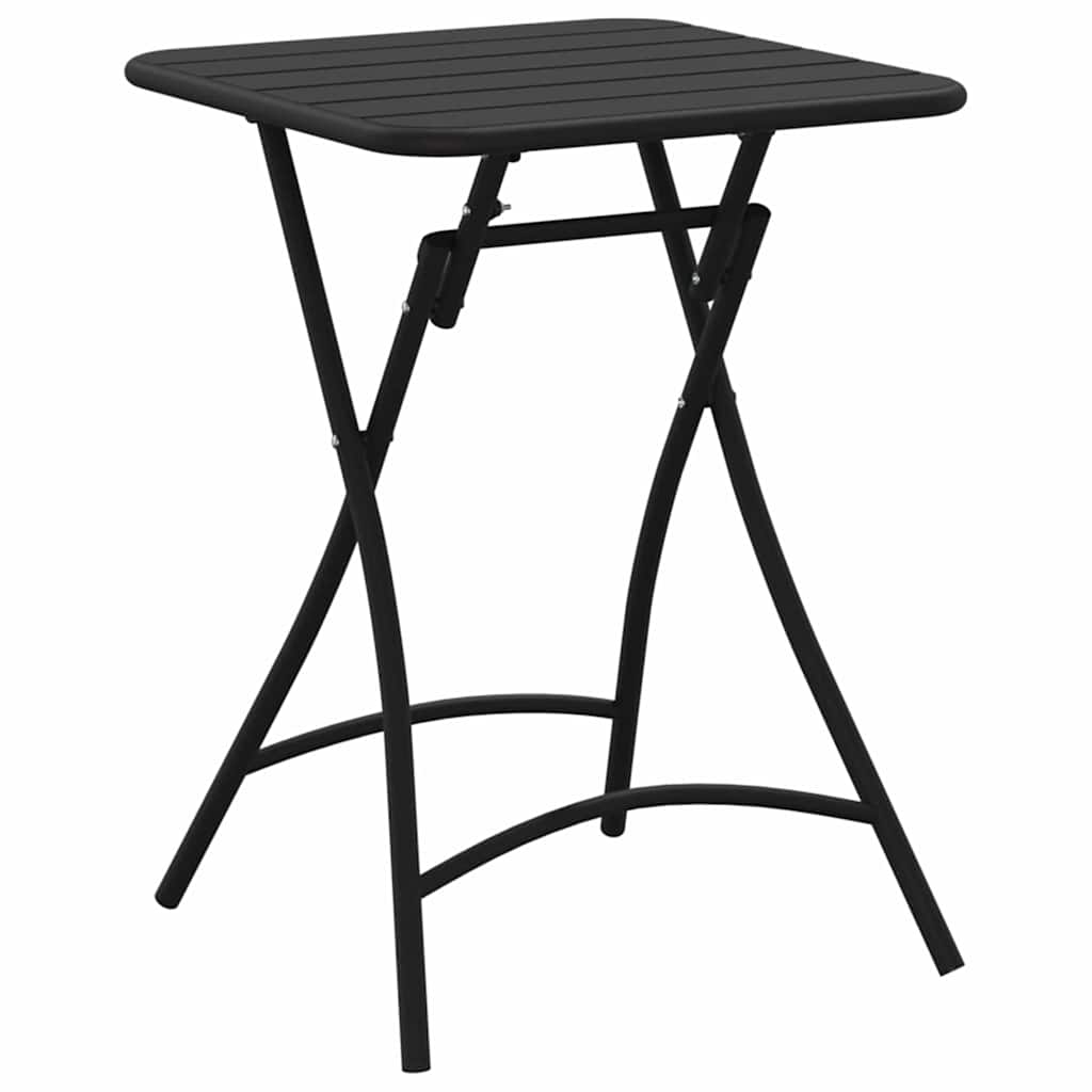 Gartentisch Anthrazit 55 x 55 x 73 cm Pulverbeschichteter Stahl