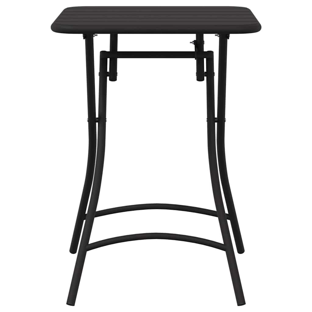 Gartentisch Anthrazit 55 x 55 x 73 cm Pulverbeschichteter Stahl
