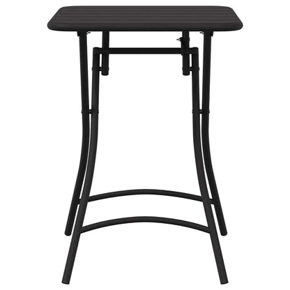 Gartentisch Anthrazit 55 x 55 x 73 cm Pulverbeschichteter Stahl