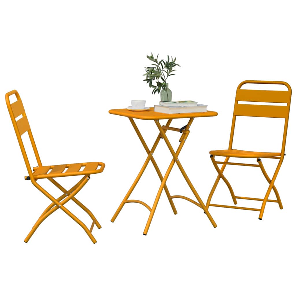 Bistrogarnitur 3 pcs Senf Stahl