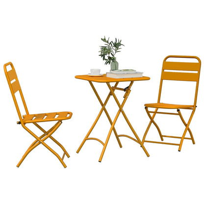 Bistrogarnitur 3 pcs Senf Stahl