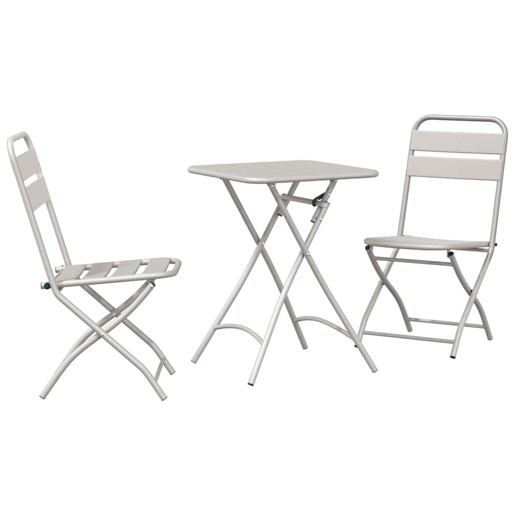Bistrogarnitur 3 pcs Beige Stahl