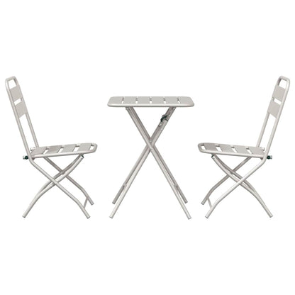 Bistrogarnitur 3 pcs Beige Stahl