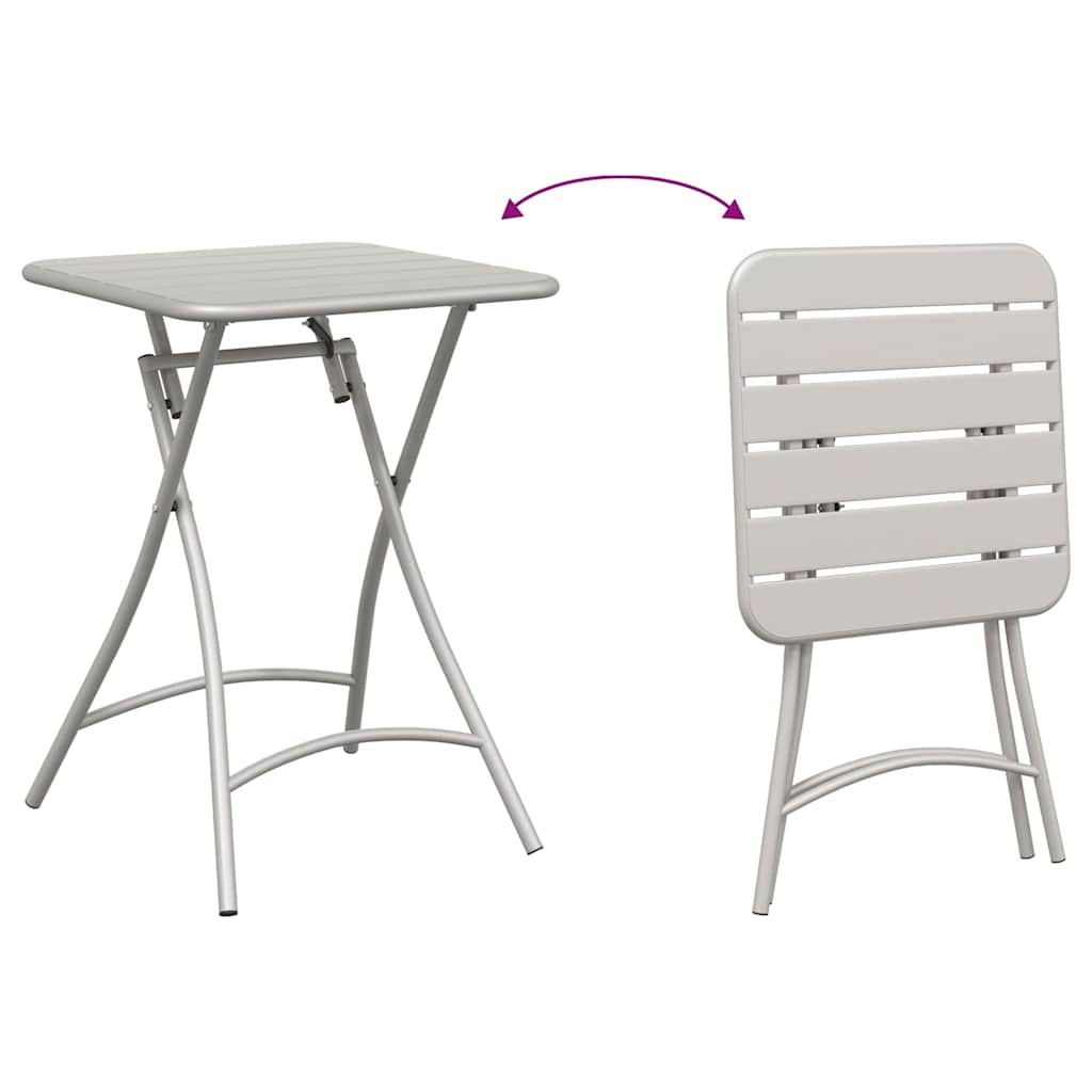 Bistrogarnitur 3 pcs Beige Stahl