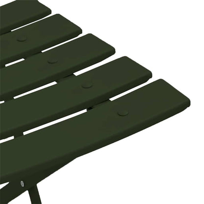 Garten Klappstuhl Falten 2 pcs Grün 42 x 46 x 82cm Stahl
