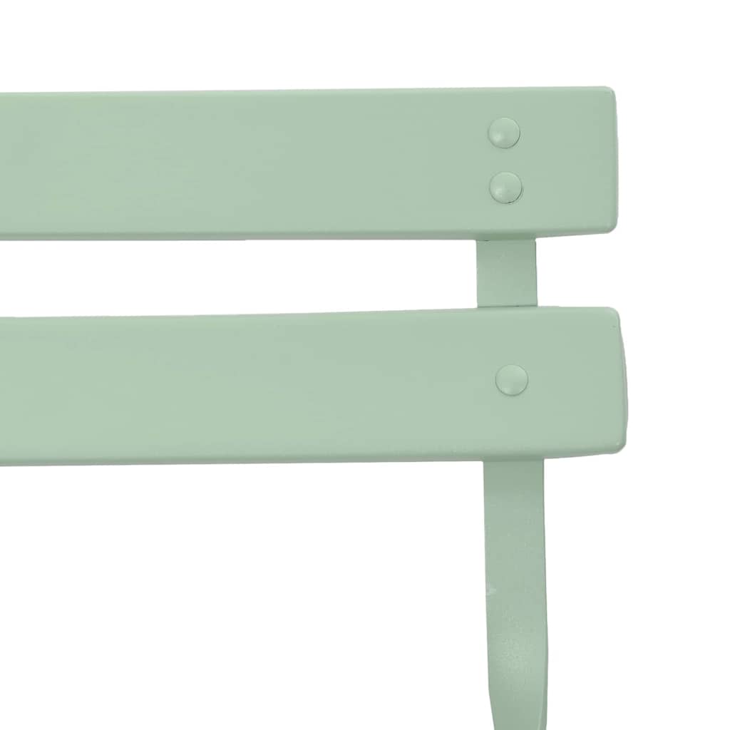 Garten Klappstuhl Falten 2 pcs Grün 42 x 46 x 82cm Stahl