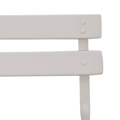 Garten Klappstuhl Falten 2 pcs Beige 42 x 46 x 82cm Stahl