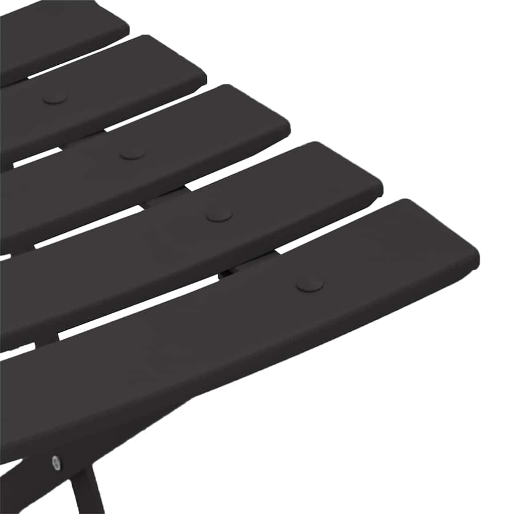 Garten Klappstuhl Falten 2 pcs Anthrazit 42 x 46 x 82cm Stahl