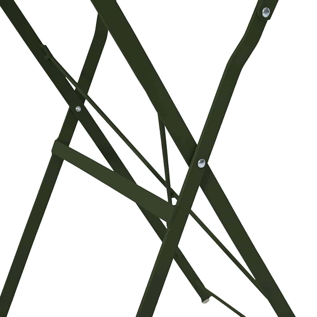 Bistrotisch Dunkelgrün Ø50x71 cm Pulverbeschichteter Stahl